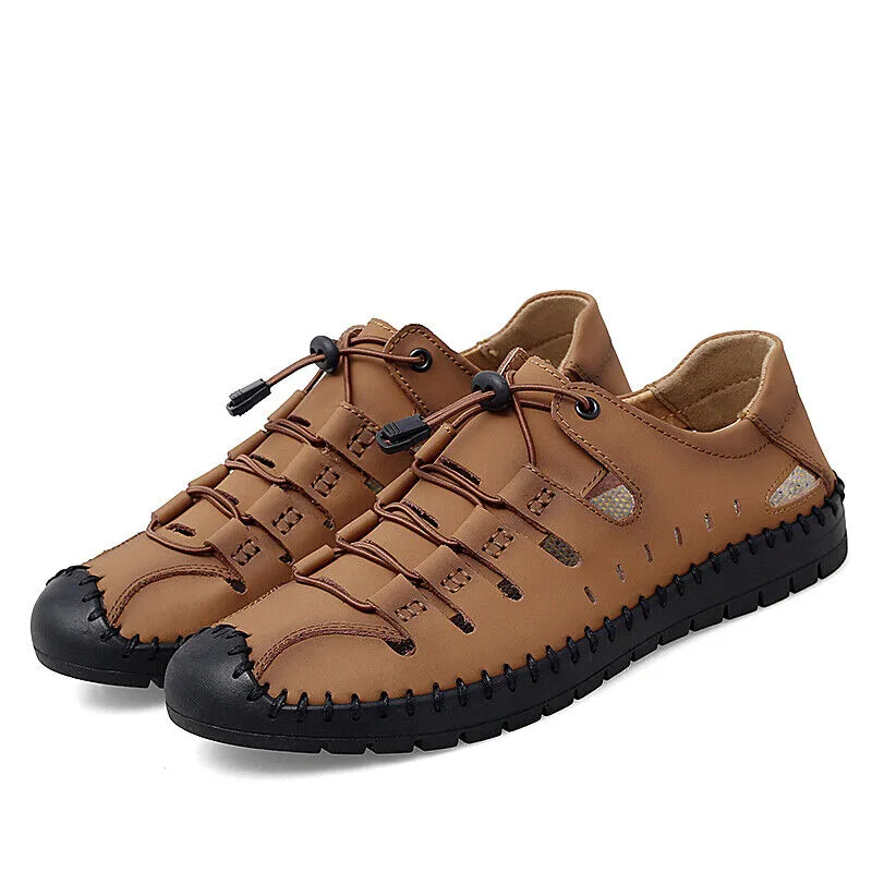 Men Sandals Summer Casual Sports Beach Shoes (Brown)