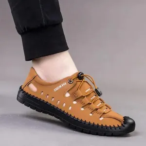 Men Sandals Summer Casual Sports Beach Shoes (Brown)