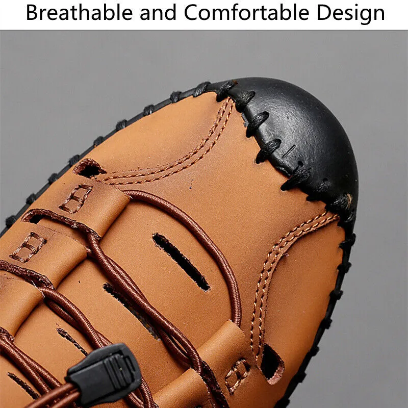 Men Sandals Summer Casual Sports Beach Shoes (Brown)