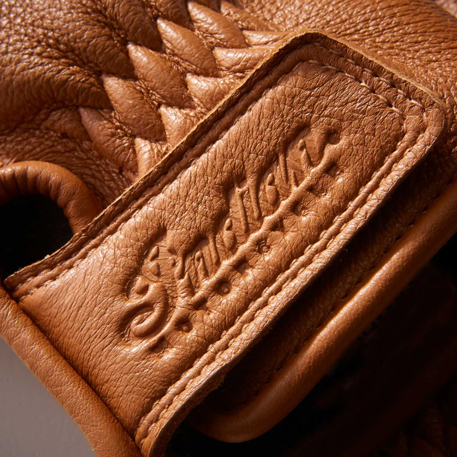 Men's Deerskin Strap Glove, Tan