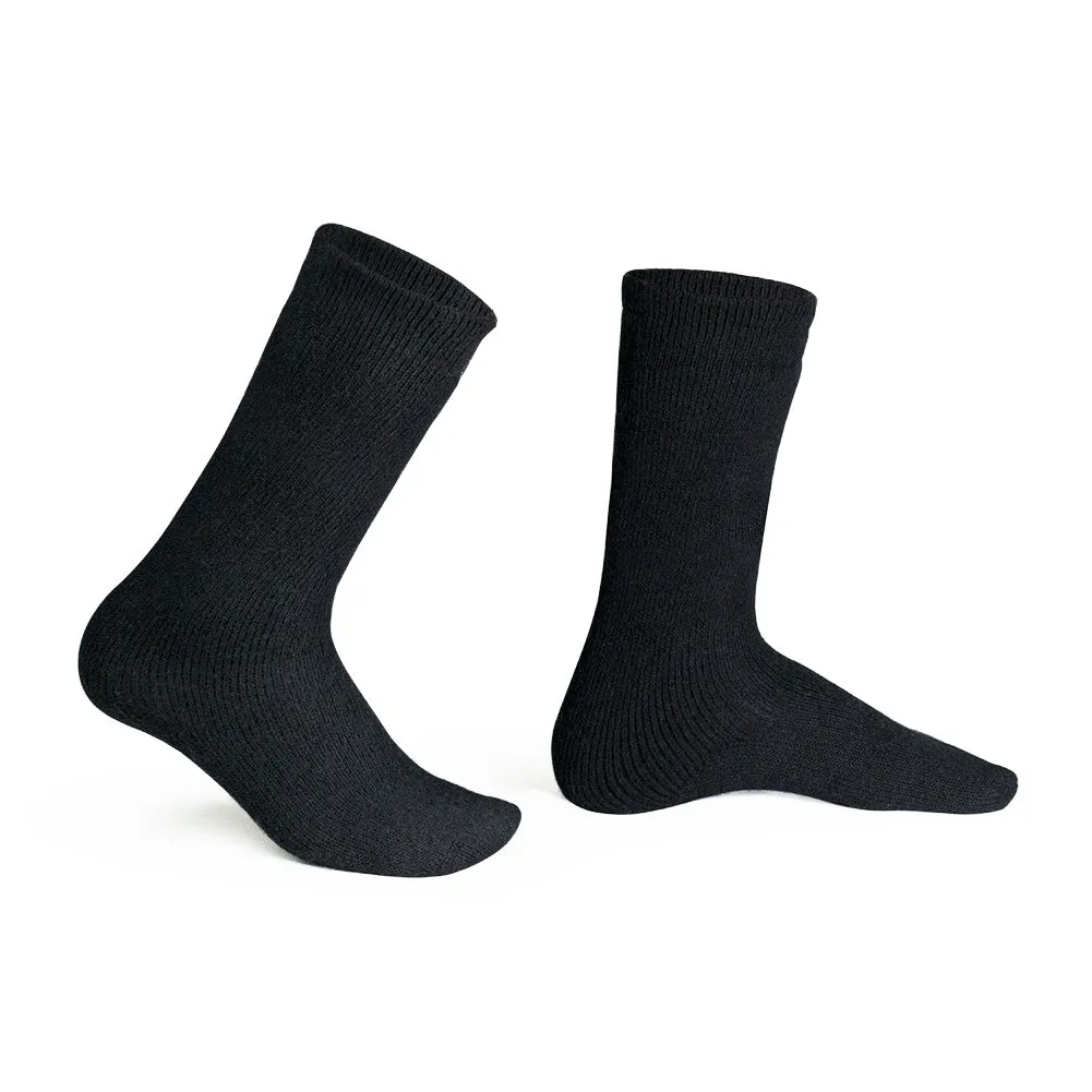 Men's Thermal Wool Socks - Black, Denim, Gray (1261C01), 3 Pack - FINAL SALE
