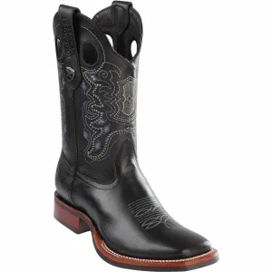 Men's Wild West Genuine Leather Ranch Toe Boots 282538