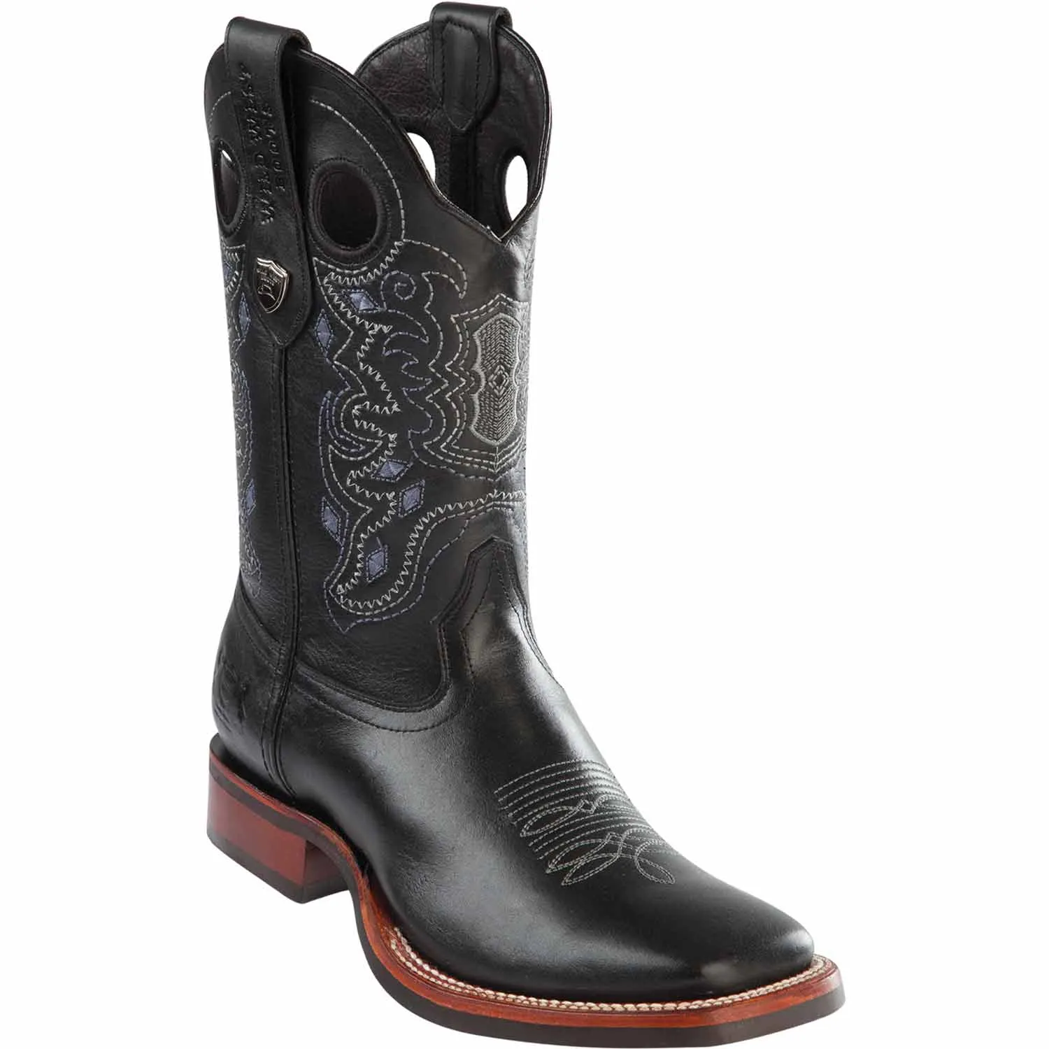 Men's Wild West Genuine Leather Ranch Toe Boots 282538