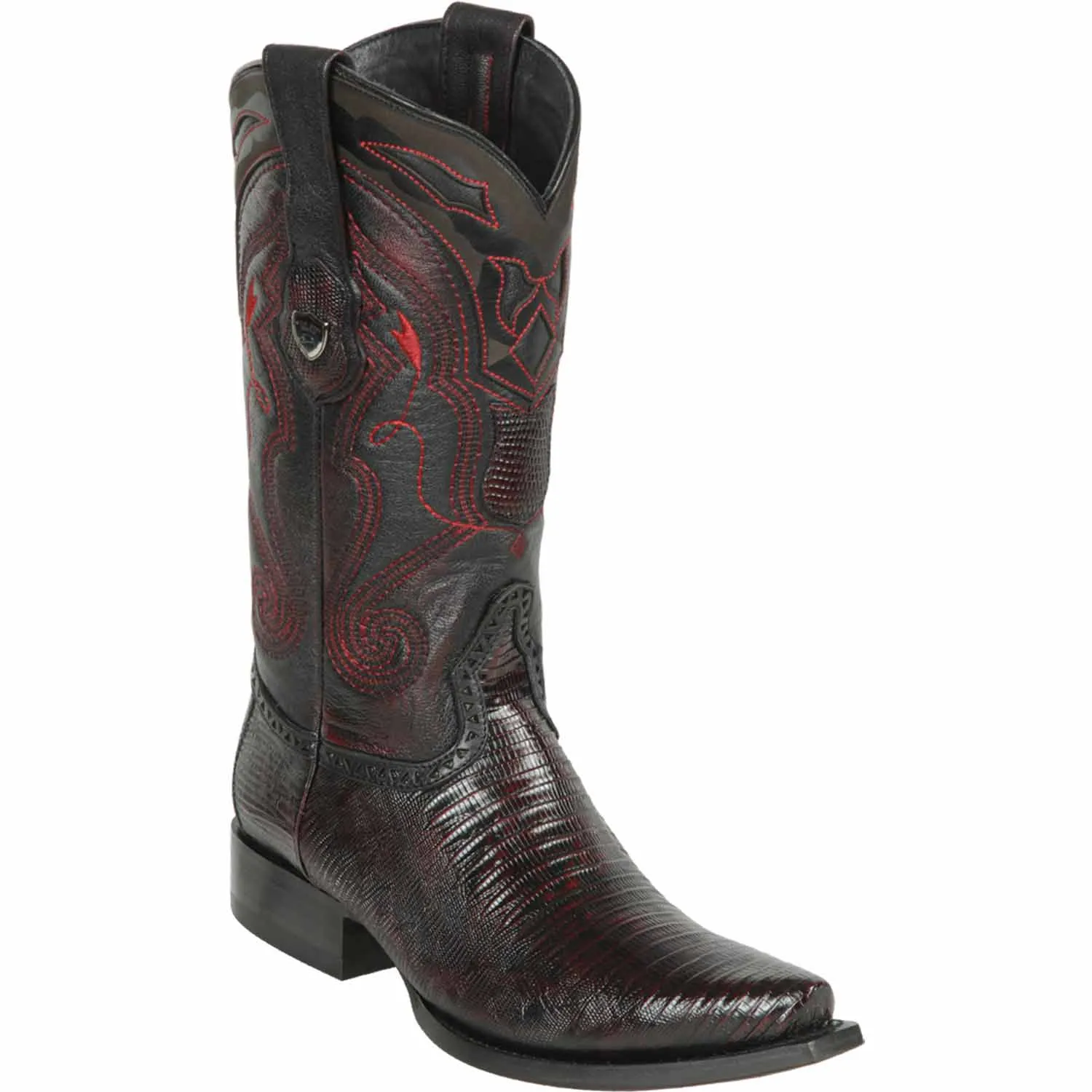 Men's Wild West Teju Lizard Skin Snip Toe Boots 29407