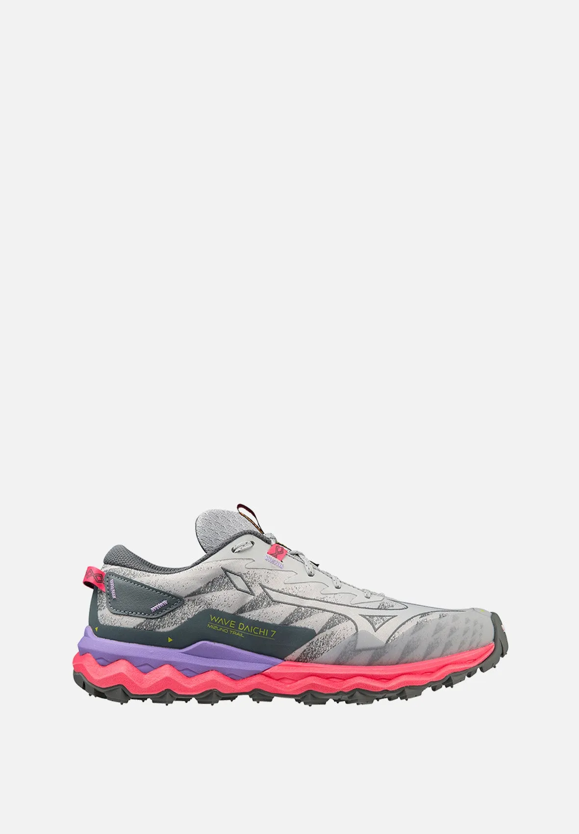 Mizuno Wave Daichi 7 Womens -Pearl Blue/High-Vis Pink/Purple Punch