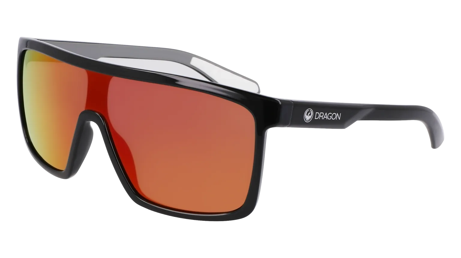 MOMENTUM - Shiny Black/Grey with Polarized Lumalens Red Ionized Lens