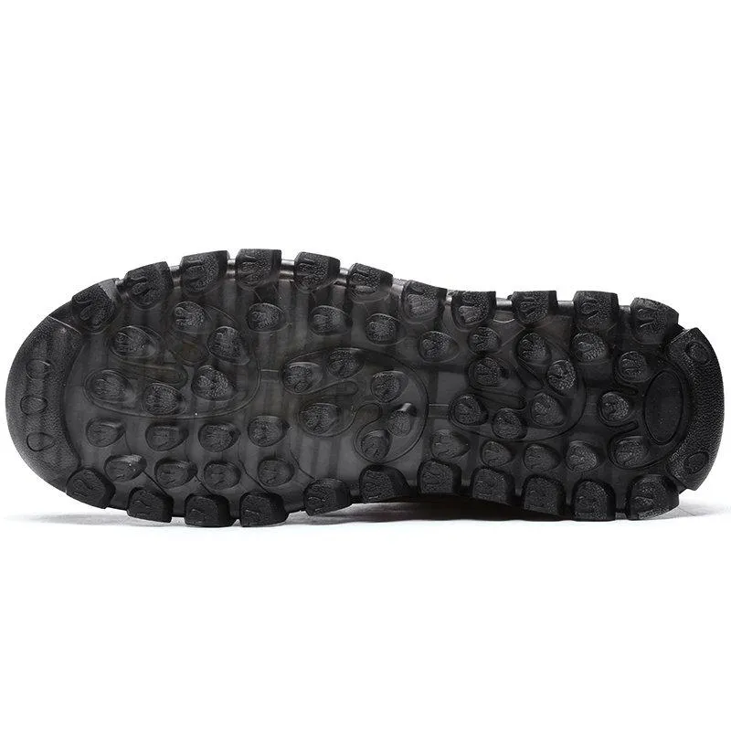 Mostelo™ -Men Cow Leather Non Slip Hand Stitching Soft Sole Casual Outdoor Boots