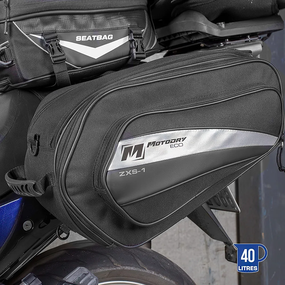 Motodry ZXS-1 Slant-Expandable Saddlebags