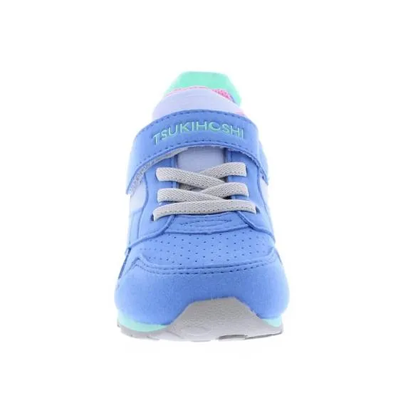 NEW TSUKIHOSHI kid's racer sneakers in blue/pink