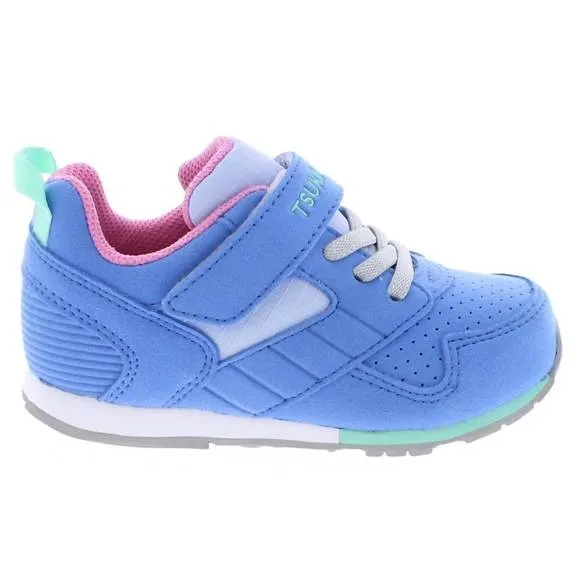 NEW TSUKIHOSHI kid's racer sneakers in blue/pink