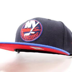 New York Islanders New Era 59Fifty Fitted Hat (Navy Blue Red Under Brim)
