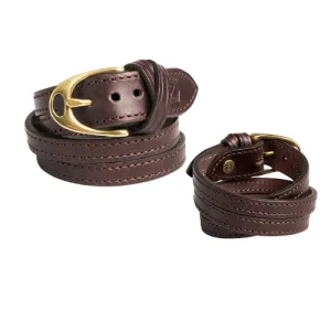 Noble Stirrup Bracelet Wrap Havana Brass