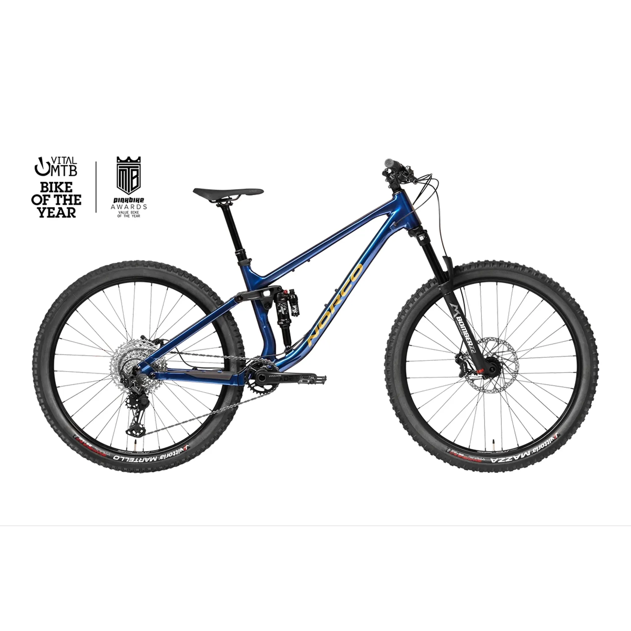 Norco Fluid FS A2 Full Suspension Trail Bike Blue/Copper