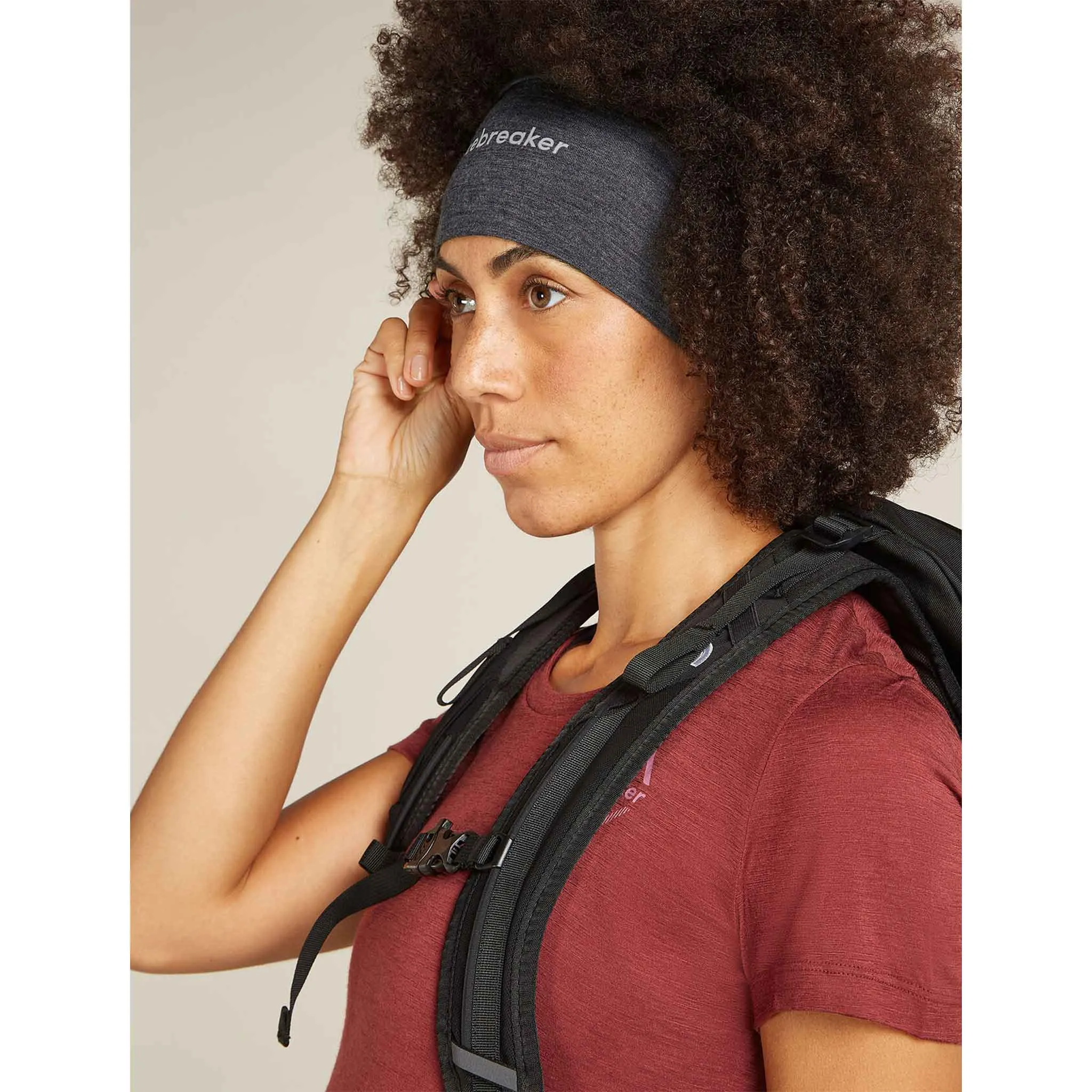 Oasis Headband in Jet Heather