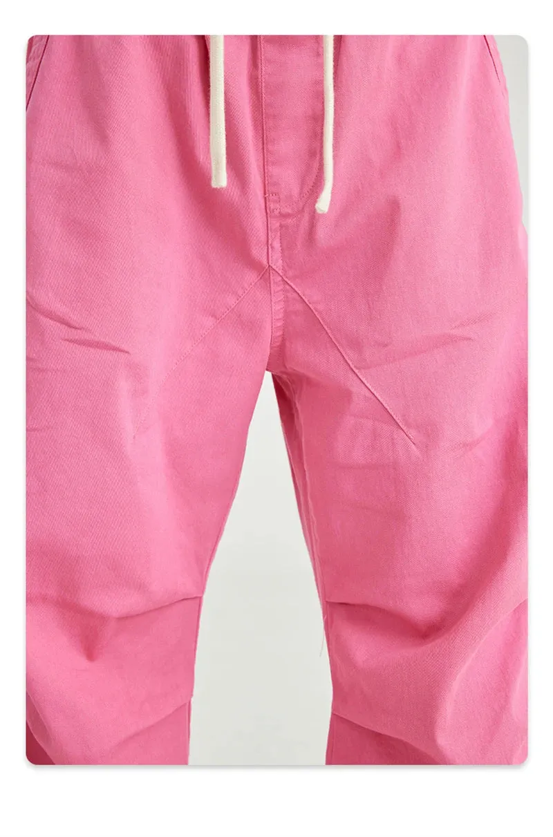 Obsidian Phoenix Luxury Double Knee Cotton Pants - Boys and Girls American Retro Loose Fit Adjustable Carpenter Pants (240gsm)