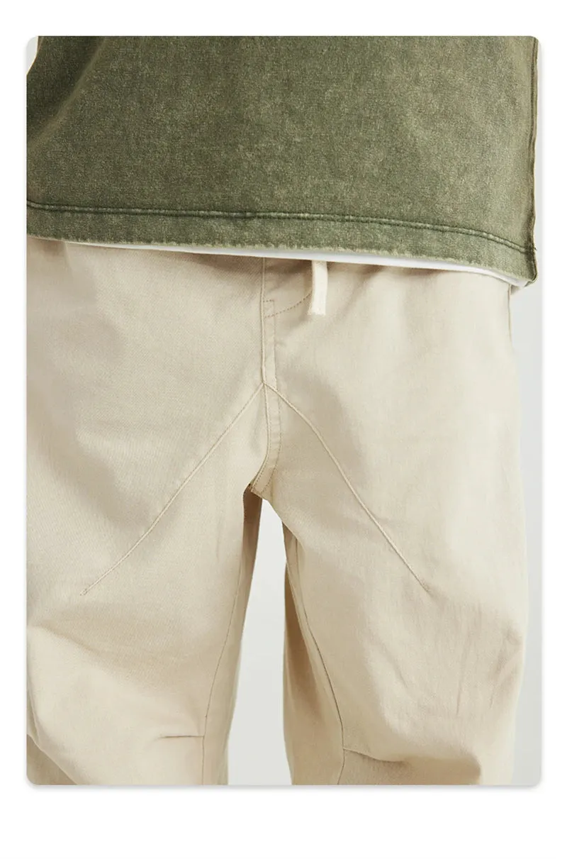 Obsidian Phoenix Luxury Double Knee Cotton Pants - Boys and Girls American Retro Loose Fit Adjustable Carpenter Pants (240gsm)