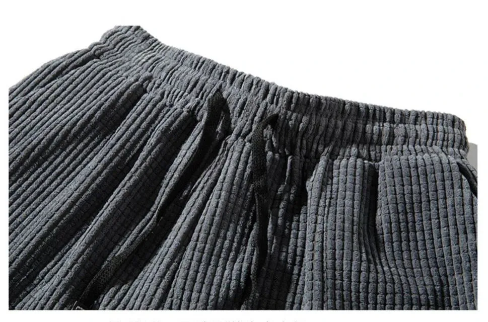 Obsidian Phoenix  Men's Baggy Corduroy Sweatpants - Loose Fit Joggers