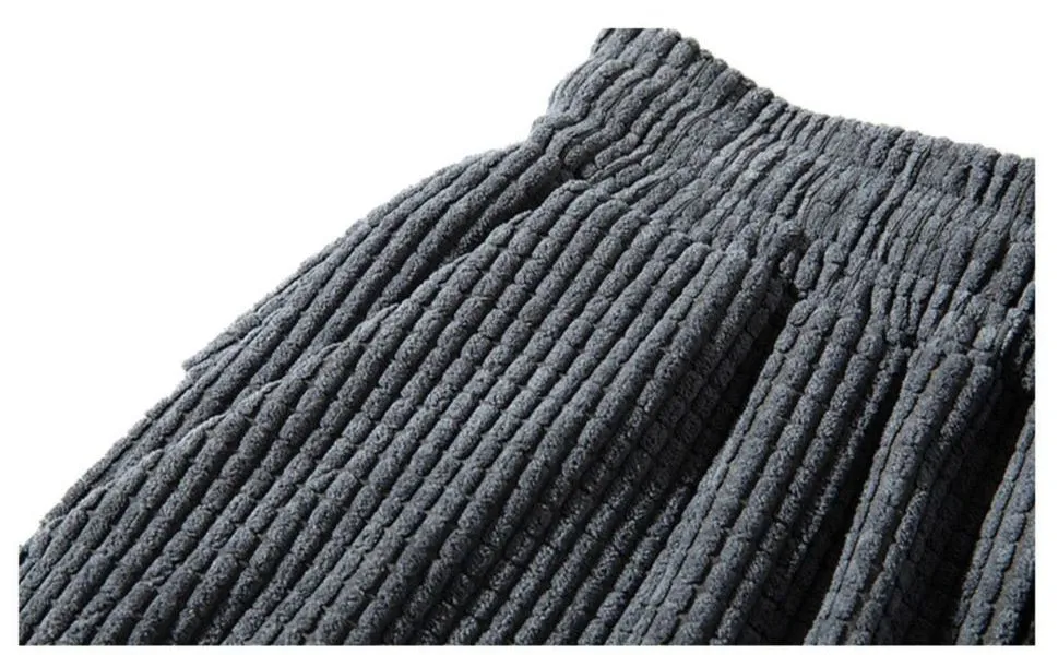 Obsidian Phoenix  Men's Baggy Corduroy Sweatpants - Loose Fit Joggers