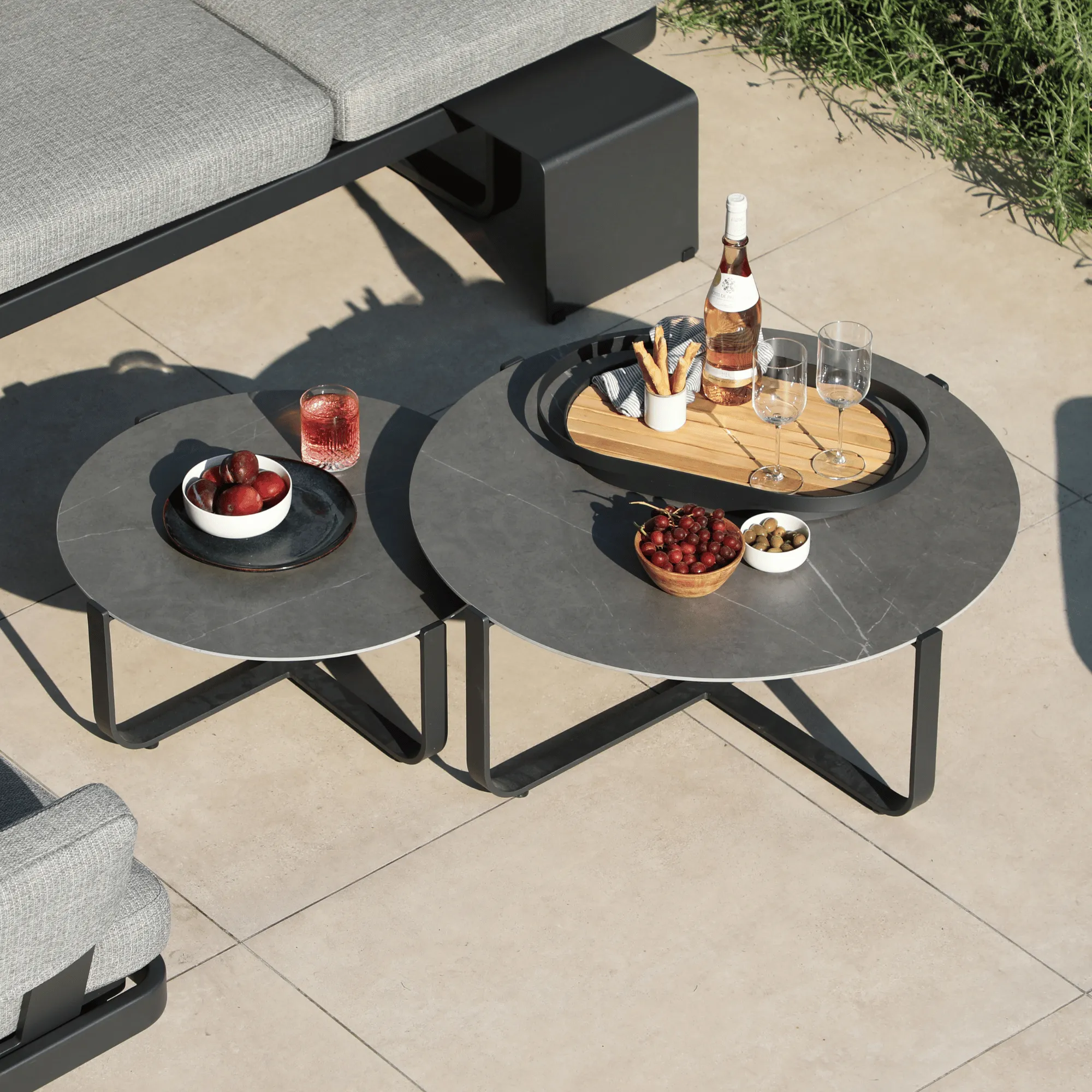 Otama Outdoor Large Coffee Table - Charcoal