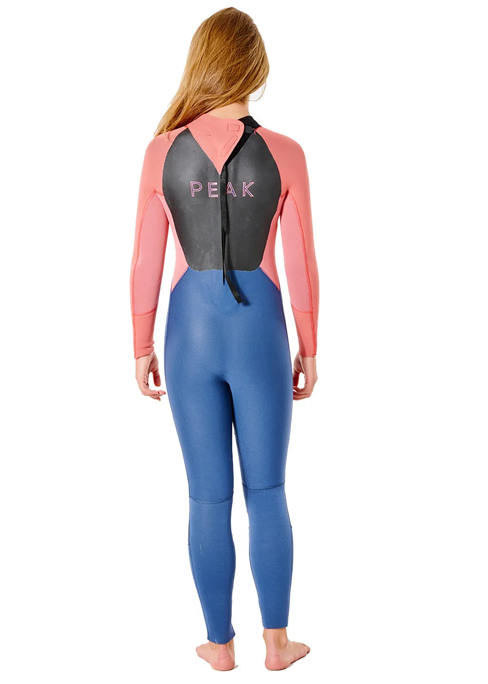 Peak Girls Energy 3/2mm GB Back Zip Steamer Wetsuit
