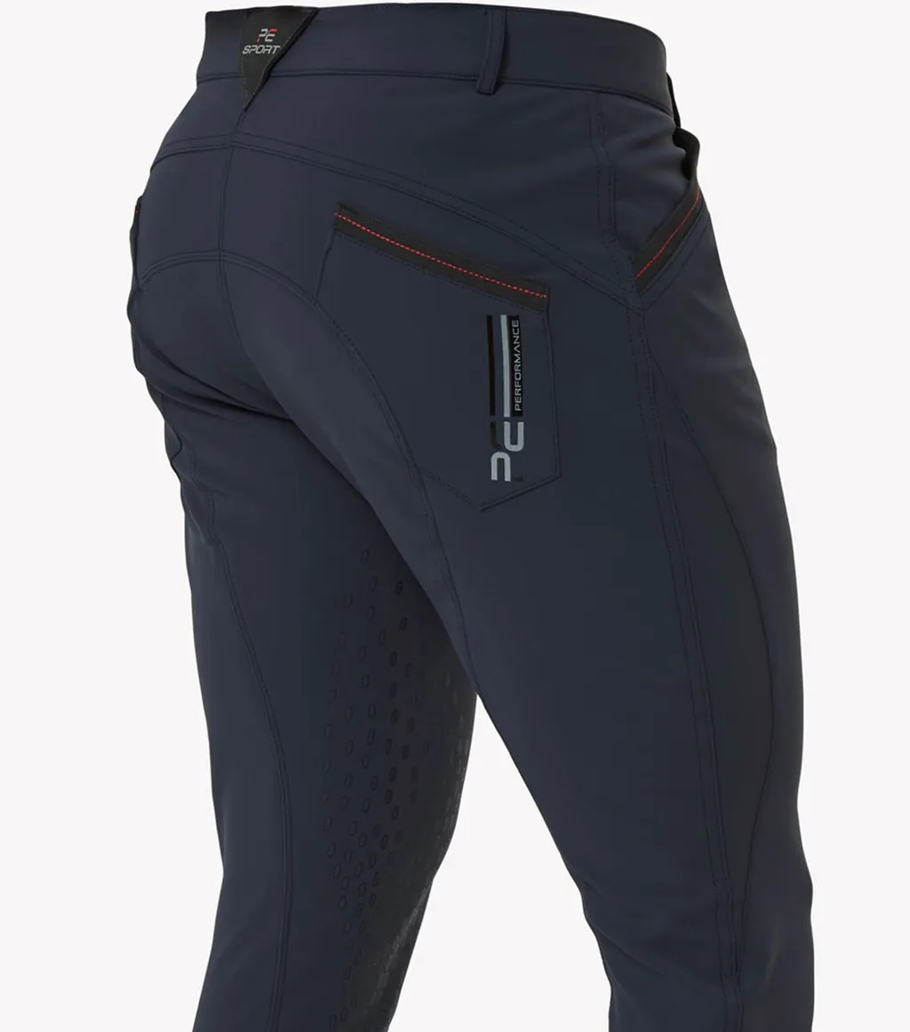 PEI Barusso Men's Gel Knee Breeches - Navy