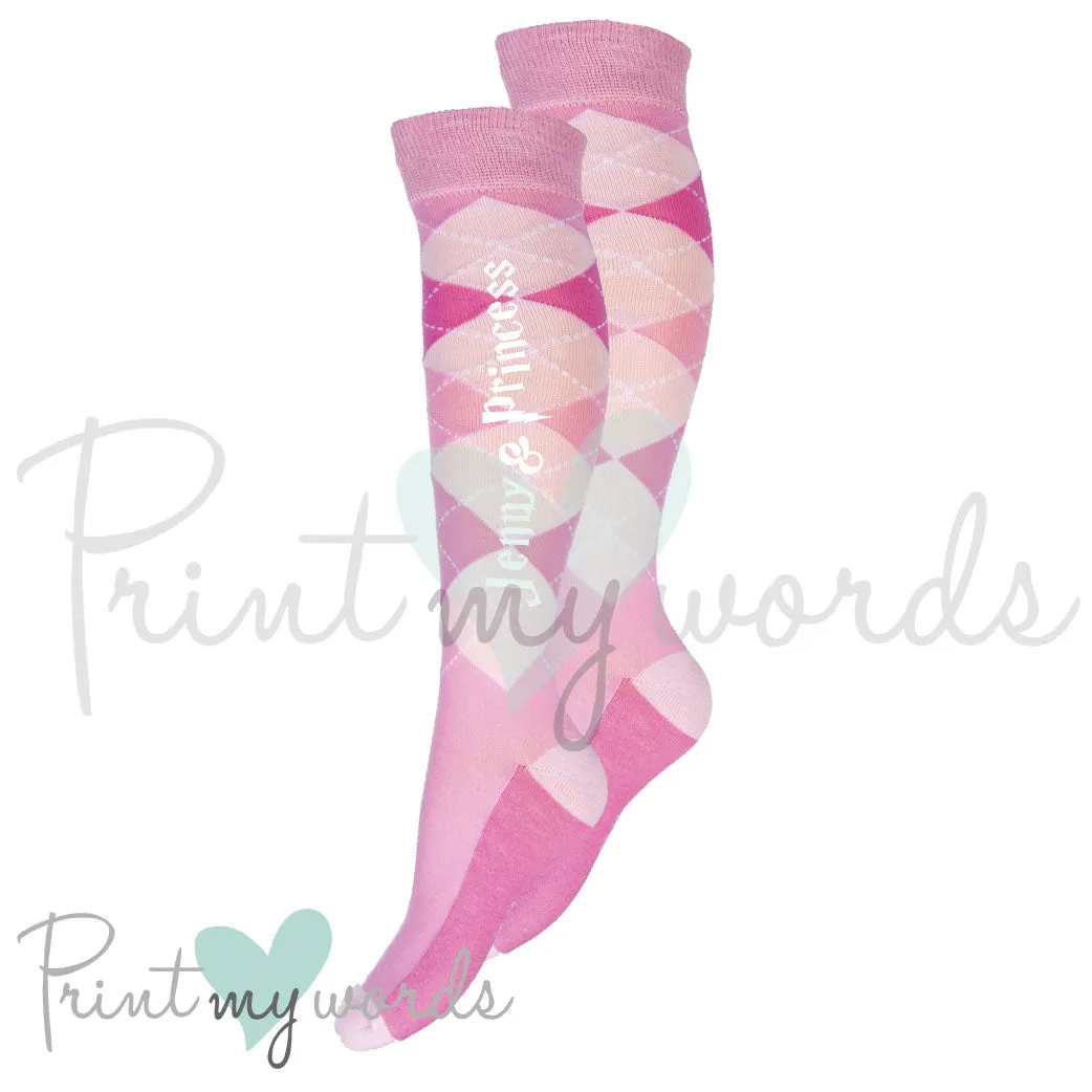 Personalised Equestrian Horse Riding Socks - Wizard Style