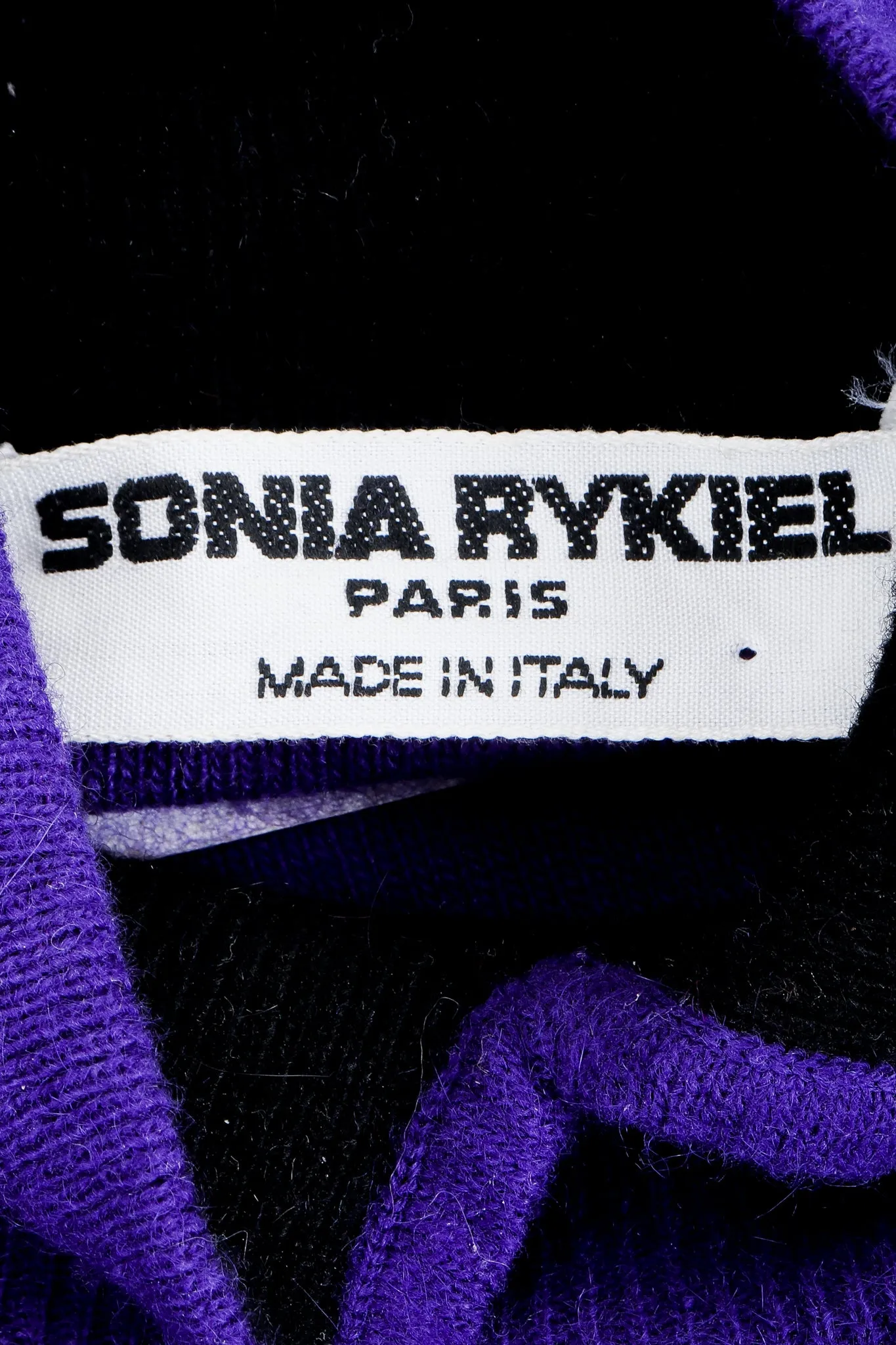 Purple Knit Turtleneck Sweater