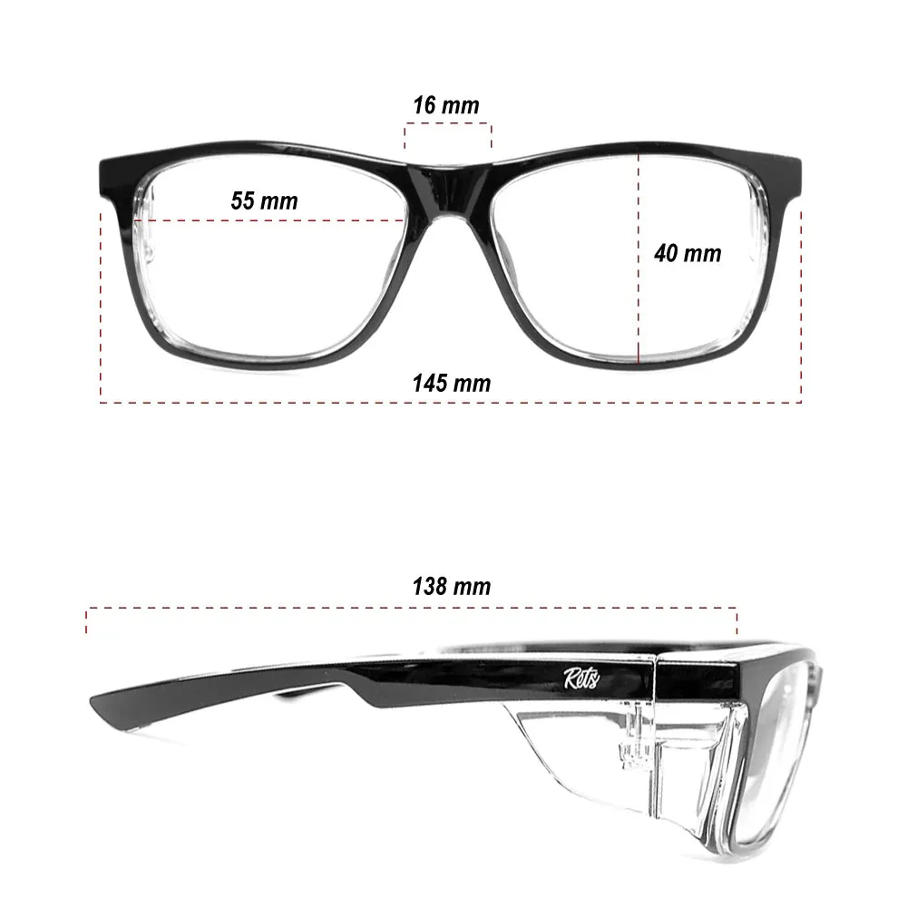 Rets - Remy Z87.1  Motorcycle Riding Glasses - Black