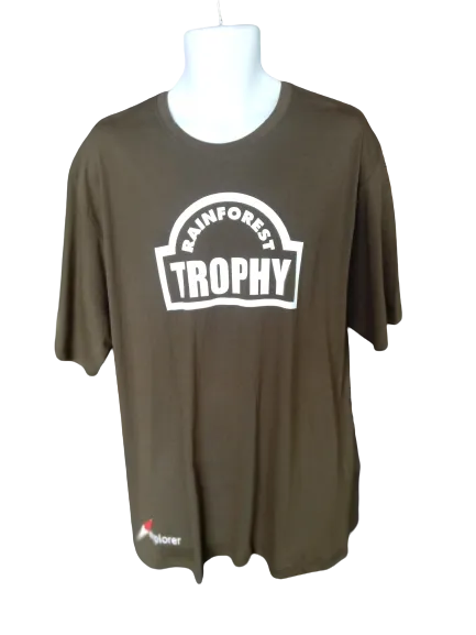 RFT 3XL ARMY GREEN COTTON T-SHIRT 2019 LTD RAINFOREST TROPHY