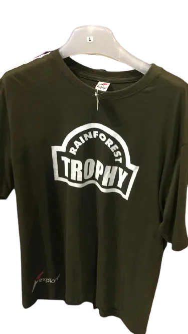 RFT 3XL ARMY GREEN COTTON T-SHIRT 2019 LTD RAINFOREST TROPHY