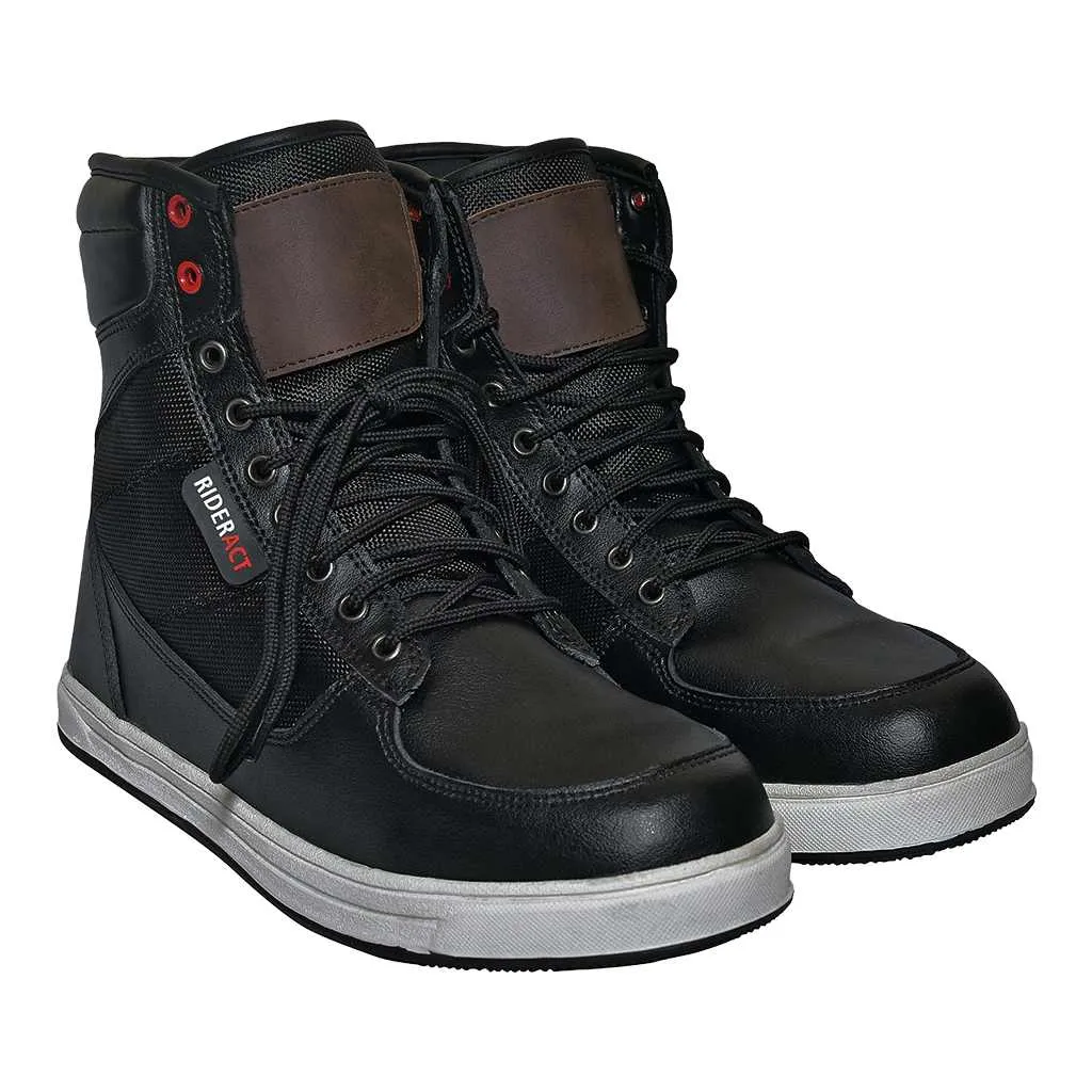 RIDERACT® Men’s Motorcycle Boots Air Black Sneakers Boots