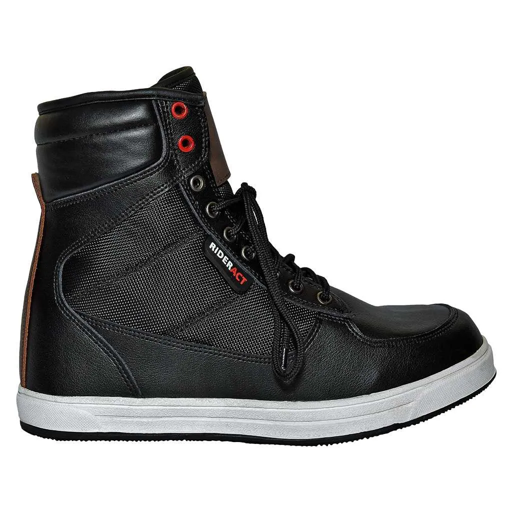 RIDERACT® Men’s Motorcycle Boots Air Black Sneakers Boots