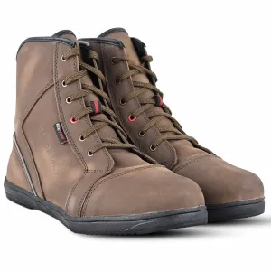 RIDERACT® Men’s Motorcycle Boots Brown Lavender