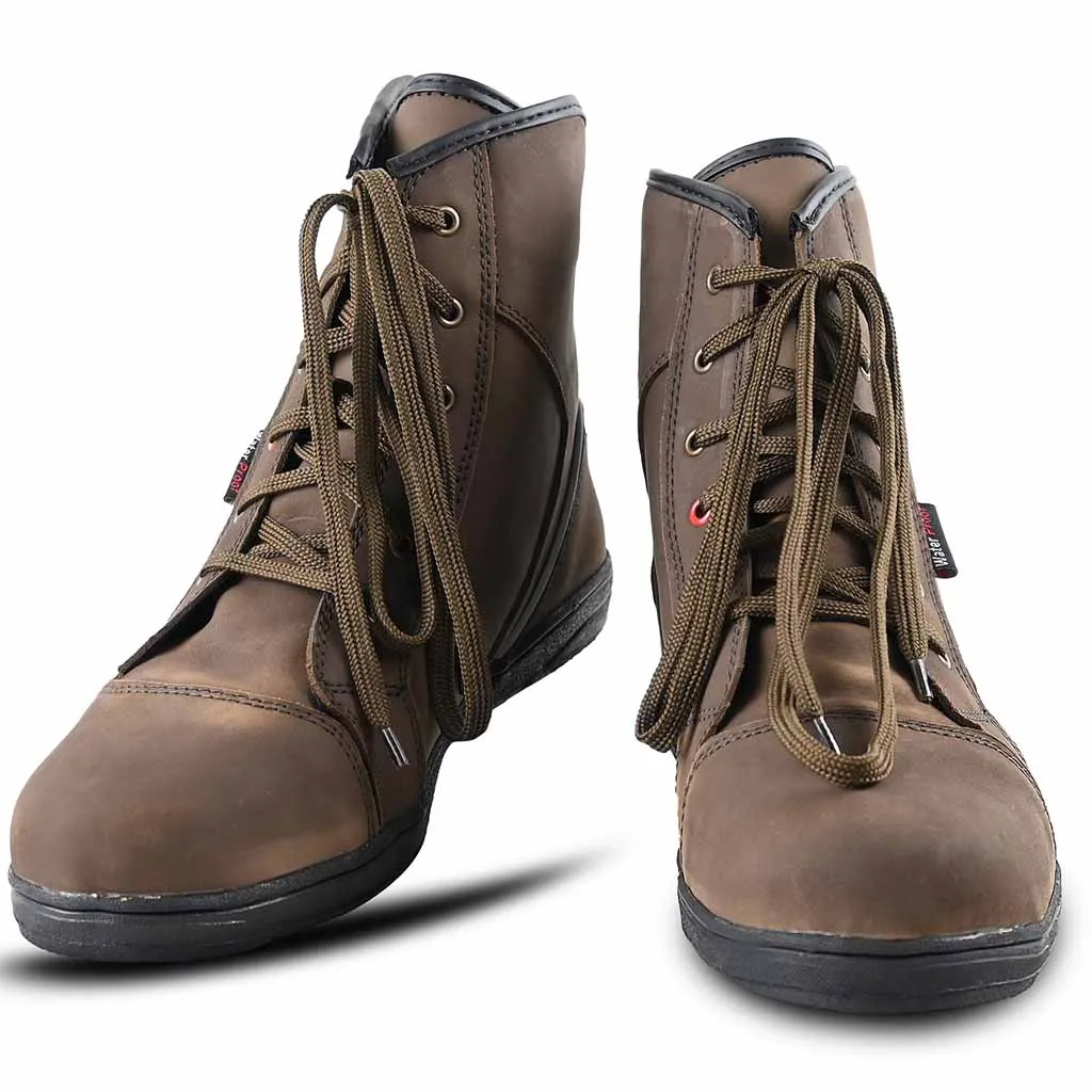 RIDERACT® Men’s Motorcycle Boots Brown Lavender