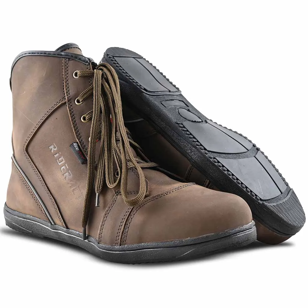 RIDERACT® Men’s Motorcycle Boots Brown Lavender