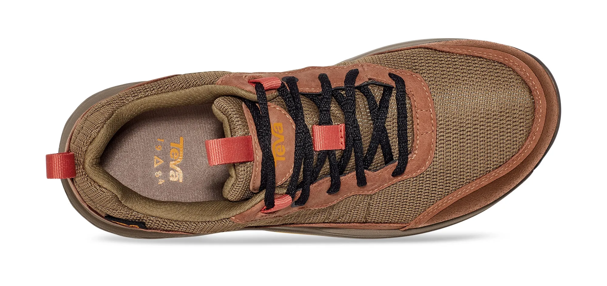 'Ridgeview' women's waterproof walking sneaker - Green mix