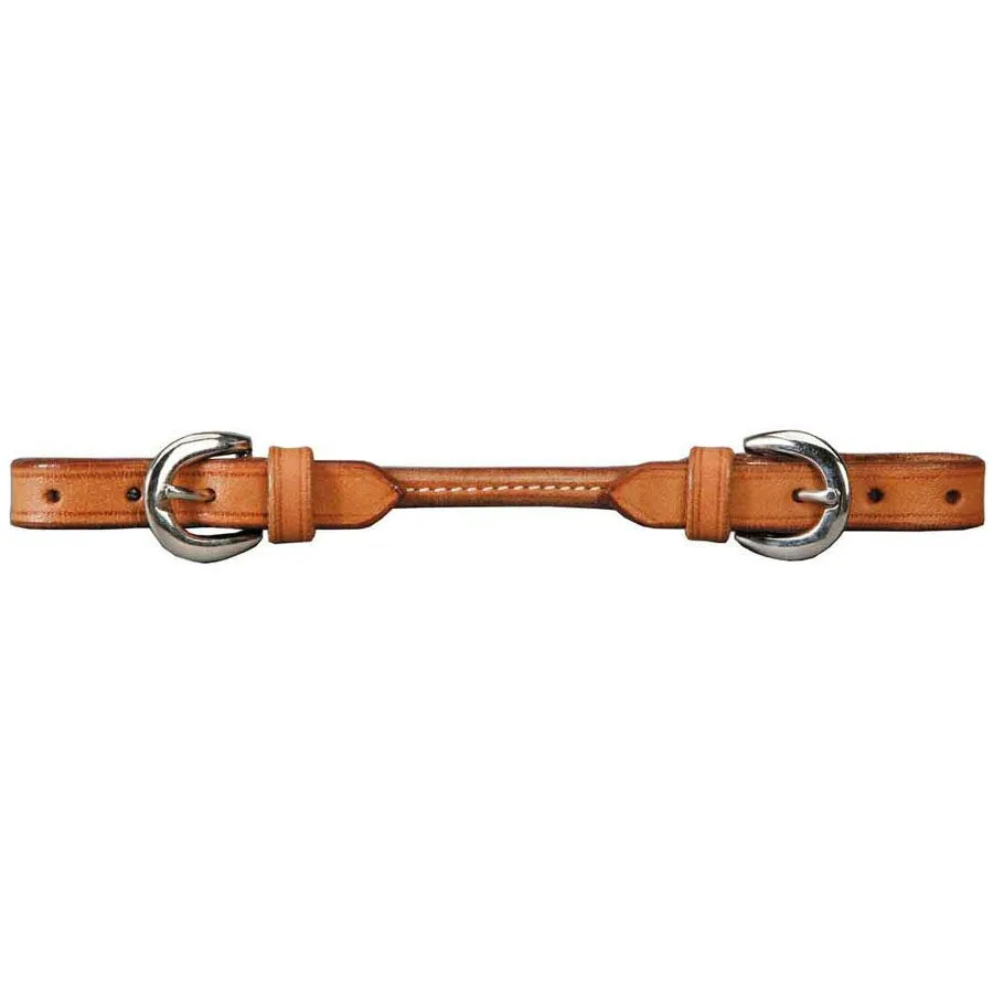 Round Leather Curb Strap