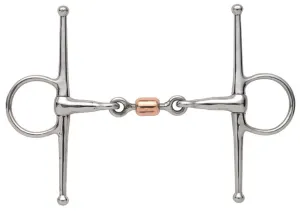 Shires Full Cheek Snaffle With Copper Peanut