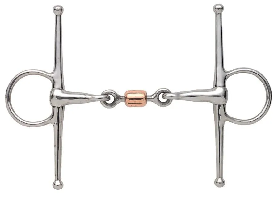 Shires Full Cheek Snaffle With Copper Peanut