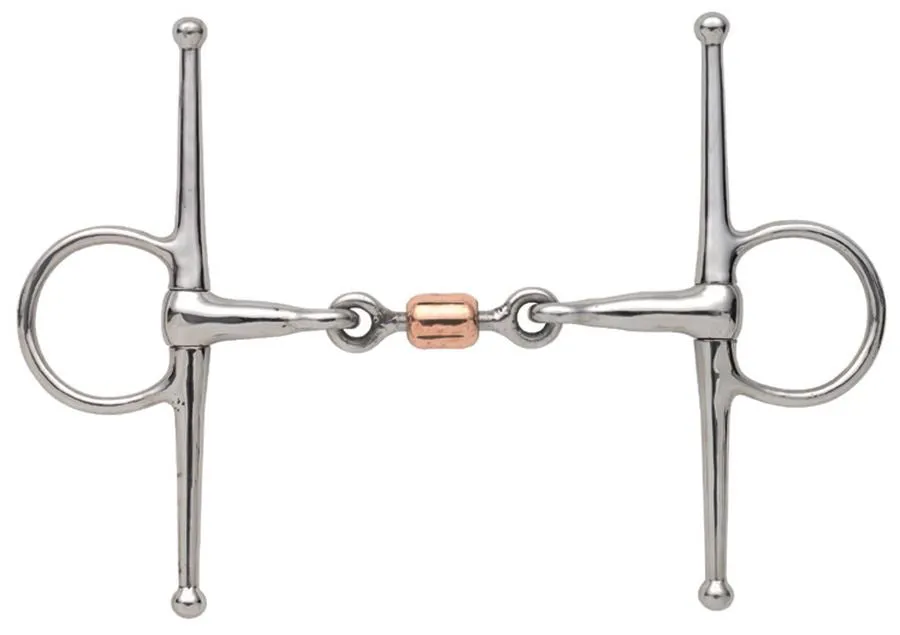 Shires Full Cheek Snaffle With Copper Peanut