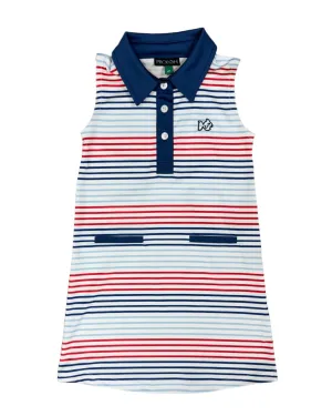 Sleeveless Pro Performance Polo Dress - Americana