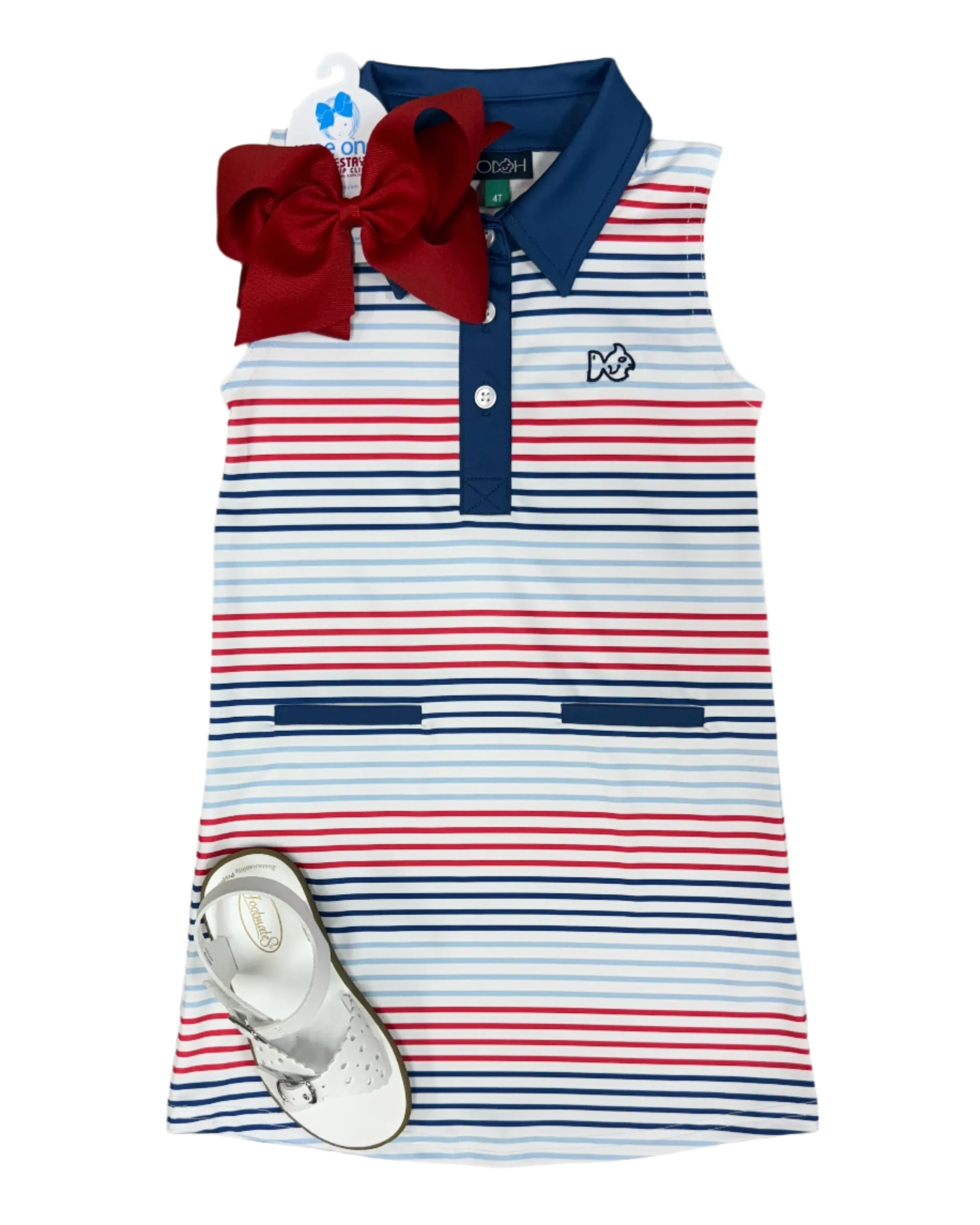 Sleeveless Pro Performance Polo Dress - Americana