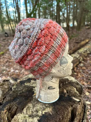 Soft, Super Wash Wool Bauble Hat, open for bun or ponytail FREE SHIPPING