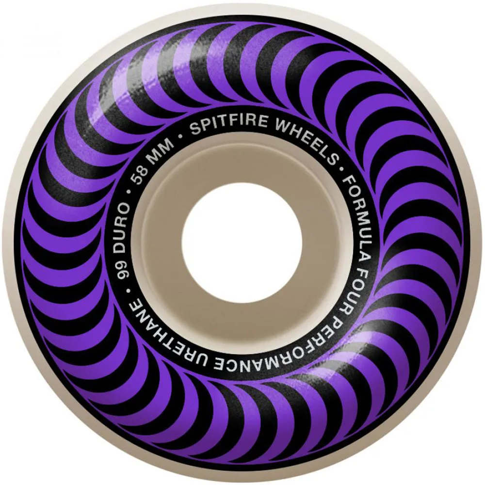 Spitfire Formula Four Classics 99du Purple Wheels 58mm
