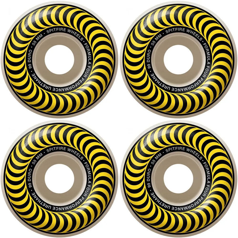 Spitfire Formula Four Classics 99du Yellow Wheels 55mm