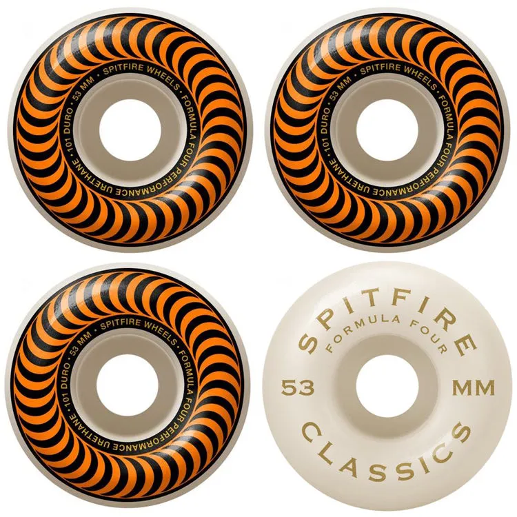Spitfire Wheels Formula Four Classic Skateboard Wheels 101a 53mm