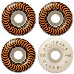 Spitfire Wheels Formula Four Classic Skateboard Wheels 101a 53mm