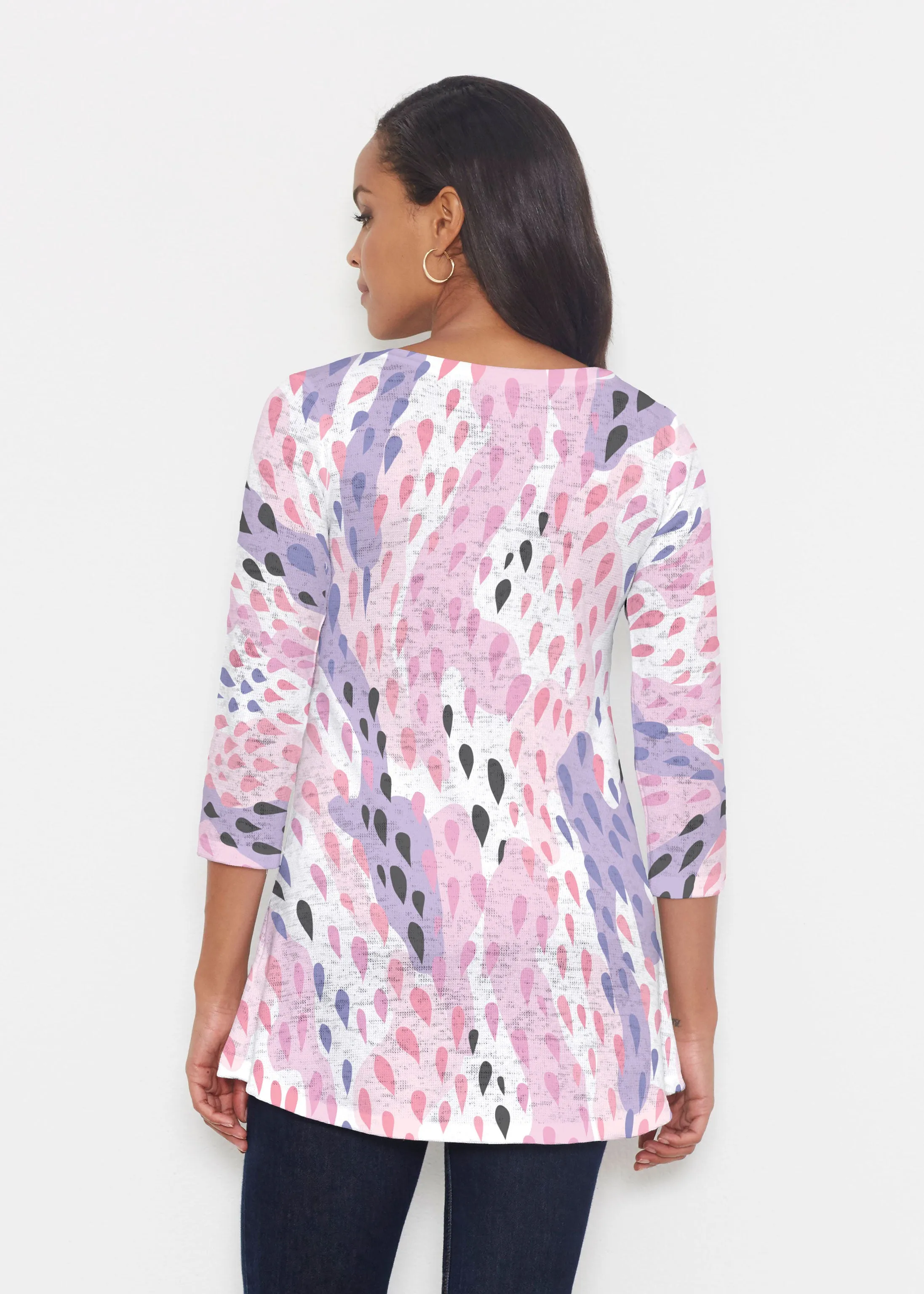 Spring Rain (14268) ~ Katherine Hi-Lo Thermal Tunic