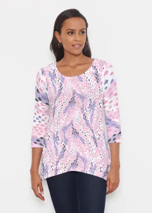 Spring Rain (14268) ~ Katherine Hi-Lo Thermal Tunic