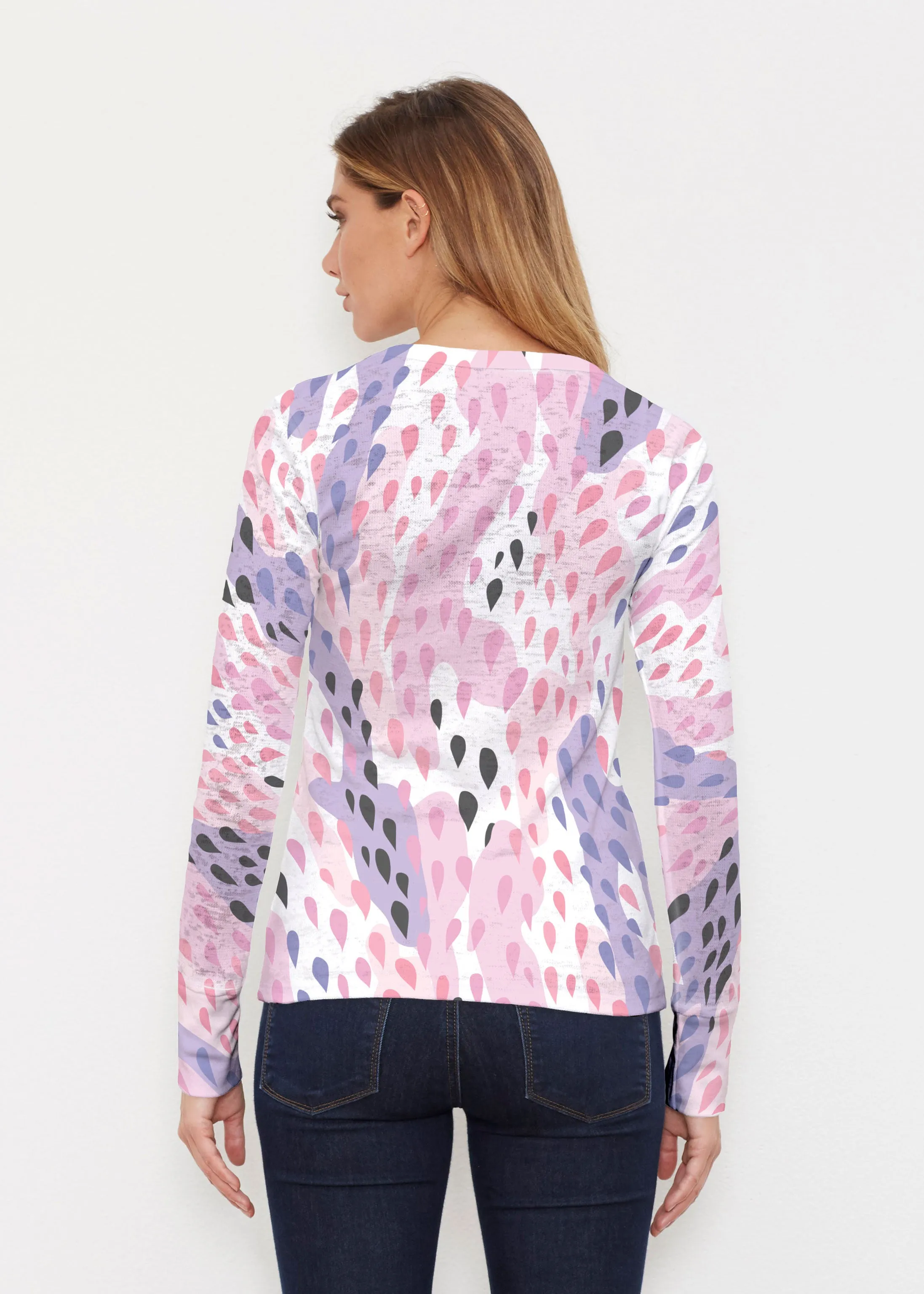 Spring Rain (14268) ~ Thermal Long Sleeve Crew Shirt